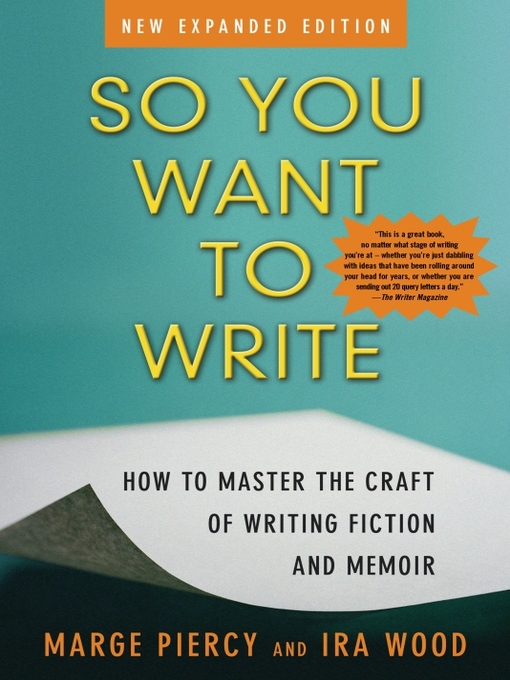 Title details for So You Want to Write () by Marge Piercy - Available